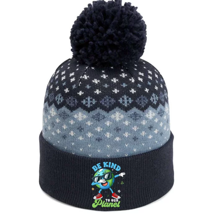 Dabbing Earth Be Kind To Our Planet Happy Earth Day 2024 The Baniff Cuffed Pom Beanie