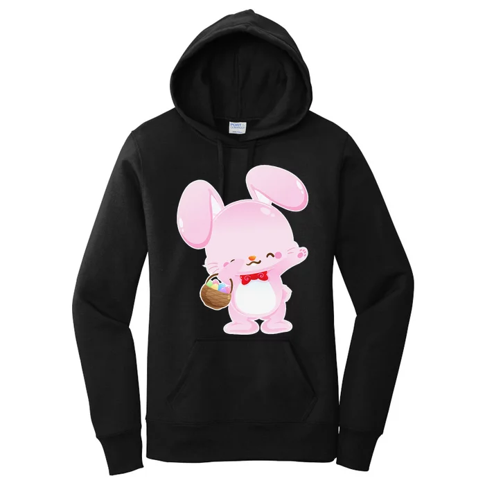 Dabbing Easter Bunny Egg Hunt Gifts For Women Women's Pullover Hoodie