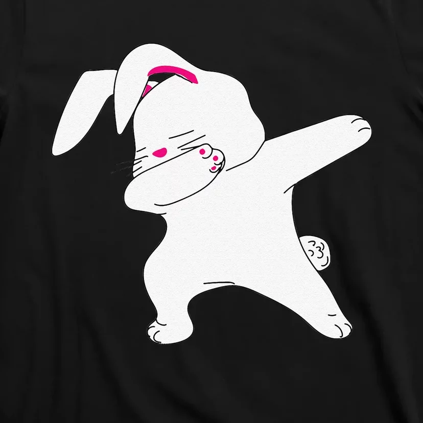 Dabbing Easter Bunny Funny Happy Easter Bunny Face T-Shirt