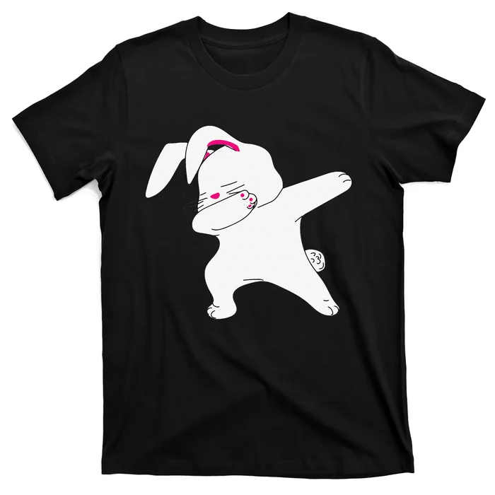 Dabbing Easter Bunny Funny Happy Easter Bunny Face T-Shirt