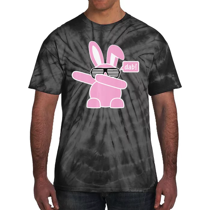 Dabbing Easter Bunny With Sunglasses Dab For Spring Tie-Dye T-Shirt