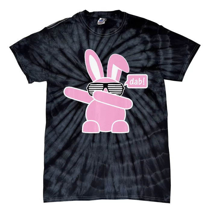 Dabbing Easter Bunny With Sunglasses Dab For Spring Tie-Dye T-Shirt