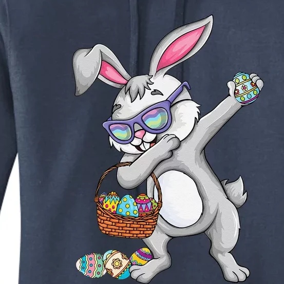 Dabbing Easter Bunny Rabbit Dab Dance Eggs Women's Pullover Hoodie