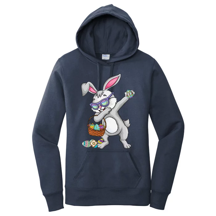 Dabbing Easter Bunny Rabbit Dab Dance Eggs Women's Pullover Hoodie