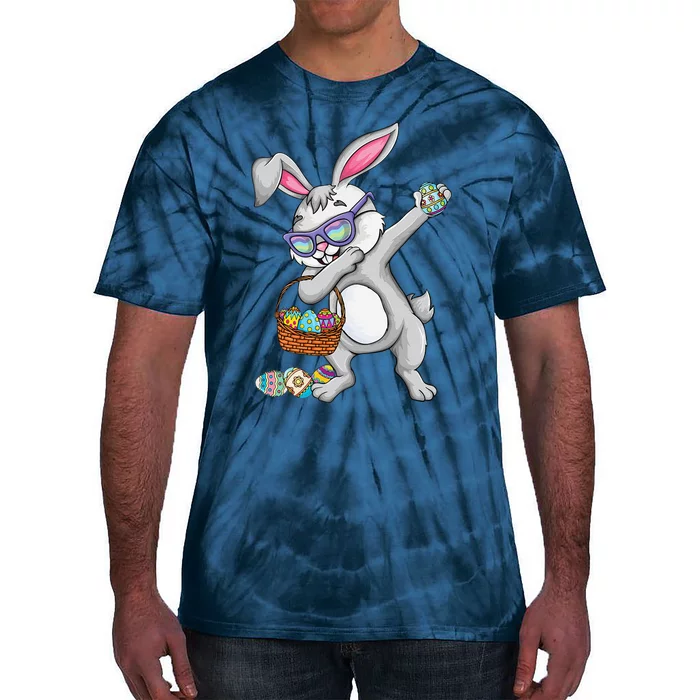 Dabbing Easter Bunny Rabbit Dab Dance Eggs Tie-Dye T-Shirt