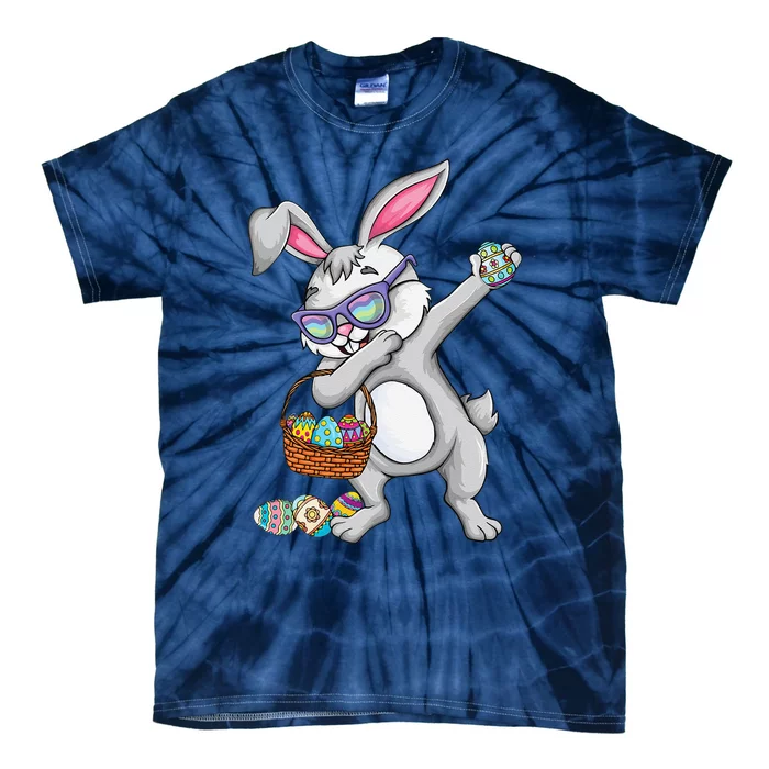 Dabbing Easter Bunny Rabbit Dab Dance Eggs Tie-Dye T-Shirt