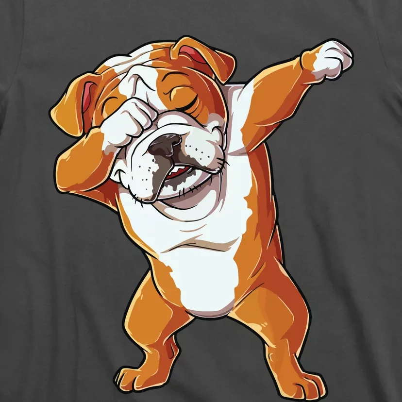 Dabbing English Bulldog T Boy Dab Dance Puppy Lover T-Shirt