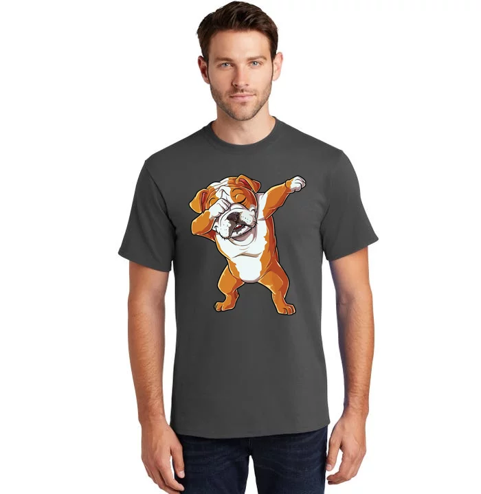 Dabbing English Bulldog T Boy Dab Dance Puppy Lover Tall T-Shirt