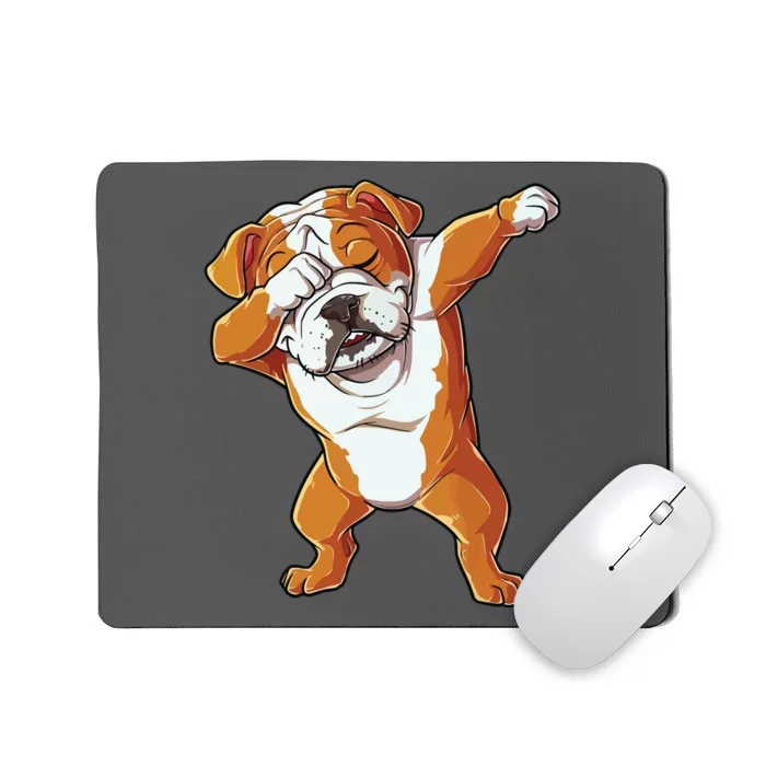 Dabbing English Bulldog T Boy Dab Dance Puppy Lover Mousepad