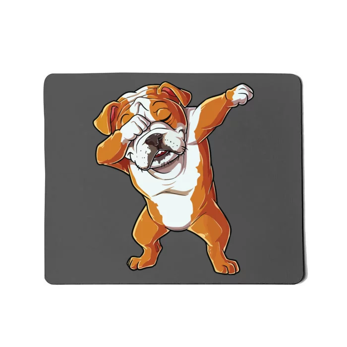 Dabbing English Bulldog T Boy Dab Dance Puppy Lover Mousepad