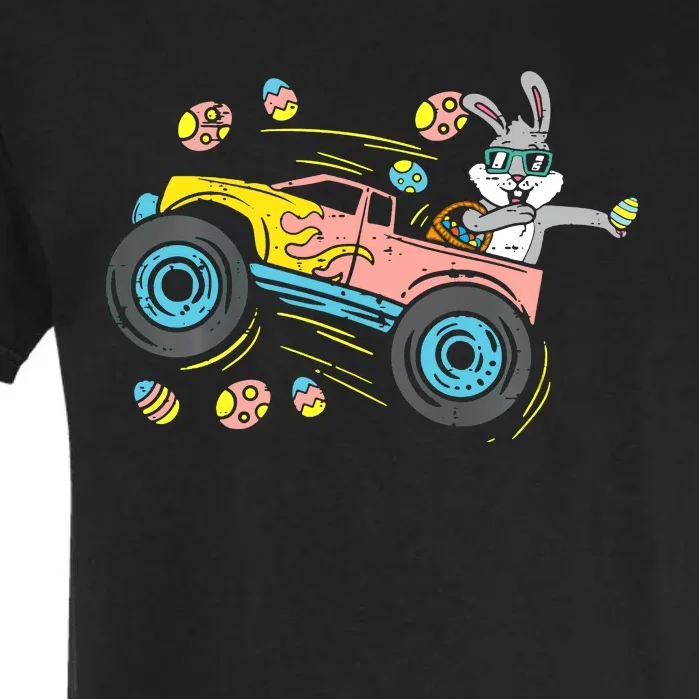 Dabbing Easter Bunny Happy Easter Monster Truck Lovers Garment-Dyed Heavyweight T-Shirt