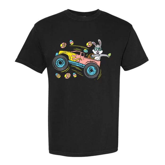 Dabbing Easter Bunny Happy Easter Monster Truck Lovers Garment-Dyed Heavyweight T-Shirt