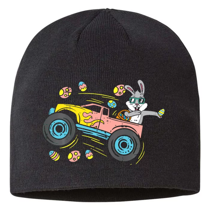 Dabbing Easter Bunny Happy Easter Monster Truck Lovers 8 1/2in Sustainable Knit Beanie