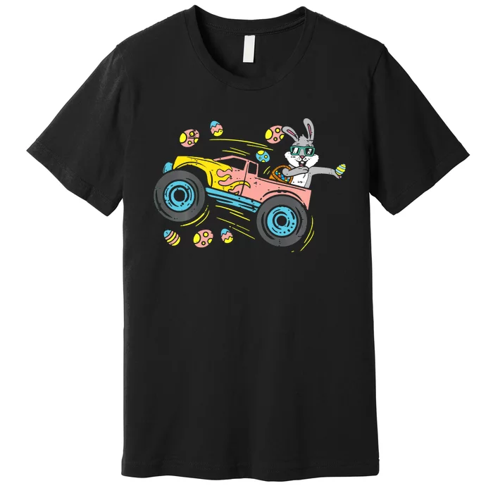 Dabbing Easter Bunny Happy Easter Monster Truck Lovers Premium T-Shirt