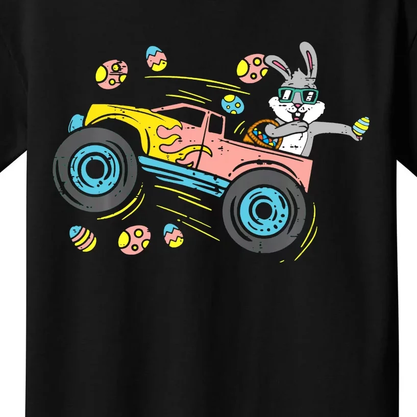 Dabbing Easter Bunny Happy Easter Monster Truck Lovers Kids T-Shirt