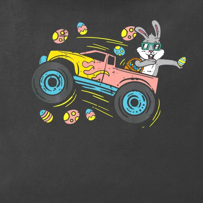 Dabbing Easter Bunny Happy Easter Monster Truck Lovers Zip Tote Bag