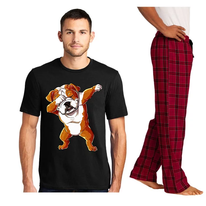 Dabbing English Bulldog Boy Dab Dance Puppy Lover Pajama Set