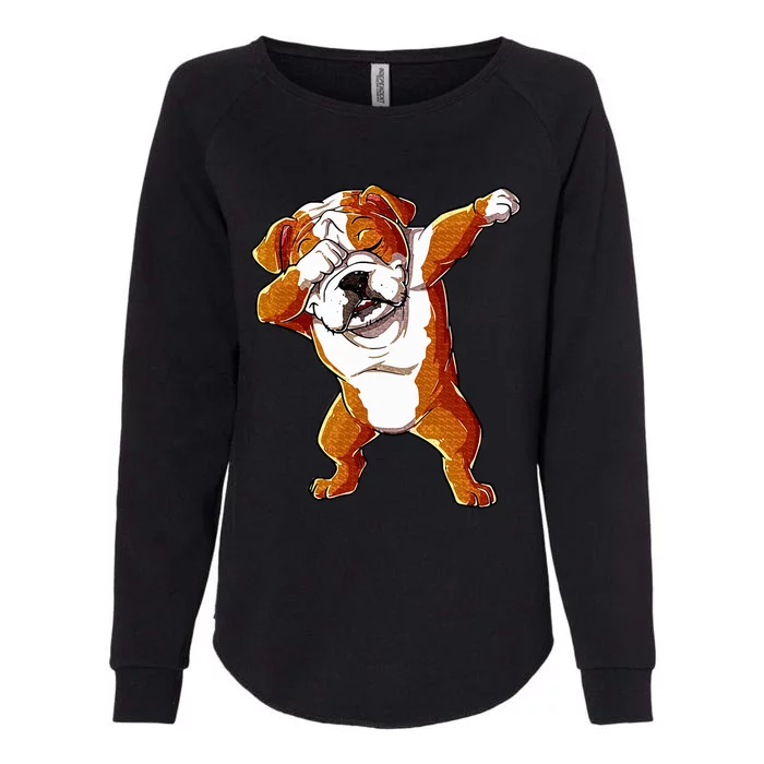 Dabbing English Bulldog Boy Dab Dance Puppy Lover Womens California Wash Sweatshirt