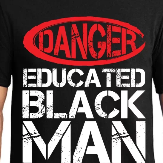 Danger Educated Black Gift Proud Black People Graduation Gift Pajama Set