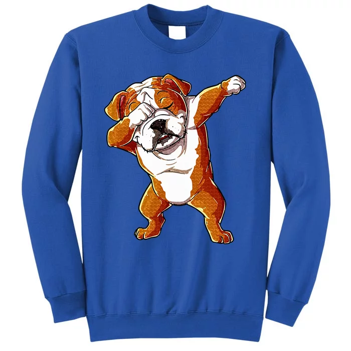 Dabbing English Bulldog Tall Sweatshirt