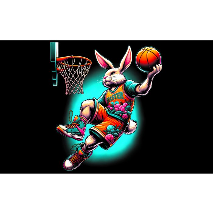 Dunk Easter Bunny Basketball Bumper Sticker