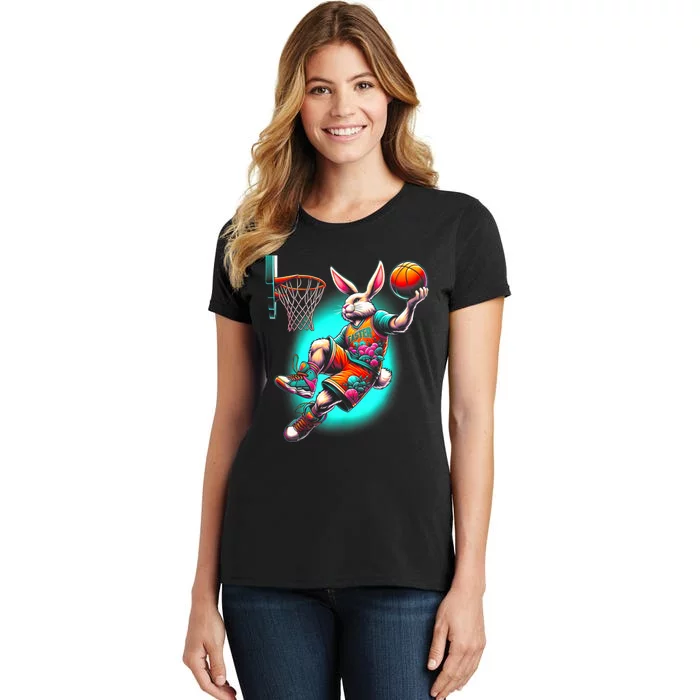 Dunk Easter Bunny Basketball Women's T-Shirt