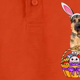 Dog Easter Bunny Cute Dry Zone Grid Performance Polo