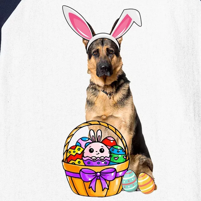 Dog Easter Bunny Cute Baseball Sleeve Shirt