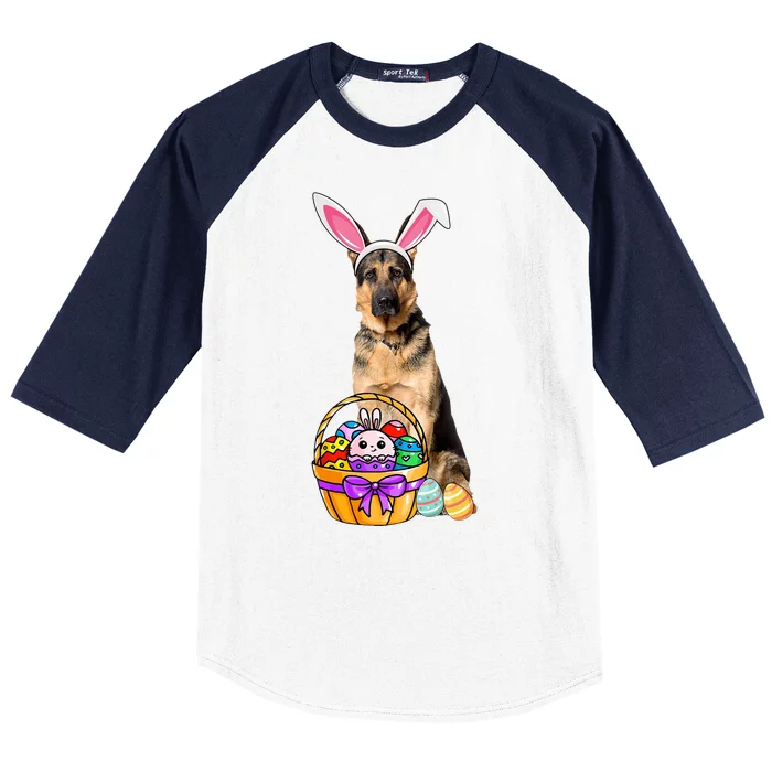 Dog Easter Bunny Cute Baseball Sleeve Shirt