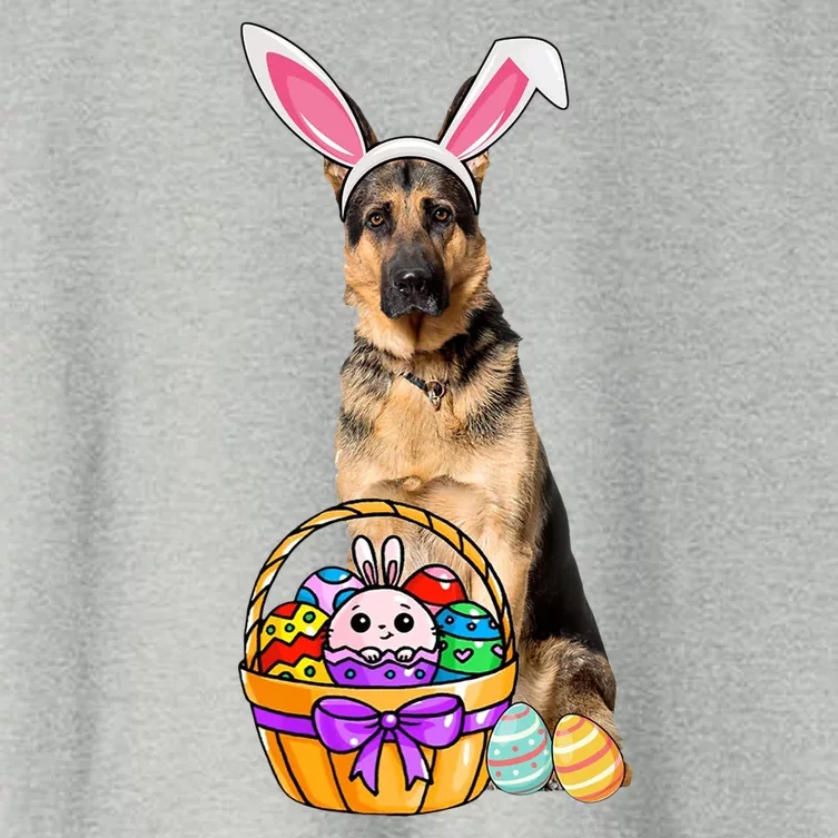 Dog Easter Bunny Cute Women's Crop Top Tee