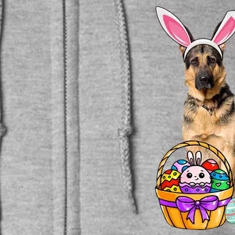 Dog Easter Bunny Cute Full Zip Hoodie