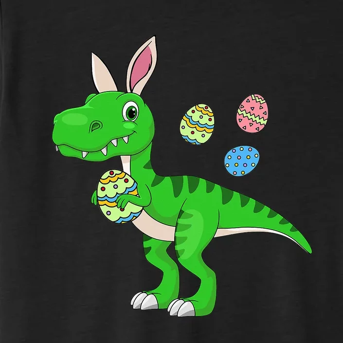 Dinosaur Easter Bunny hunting Basket Stuffers ChromaSoft Performance T-Shirt