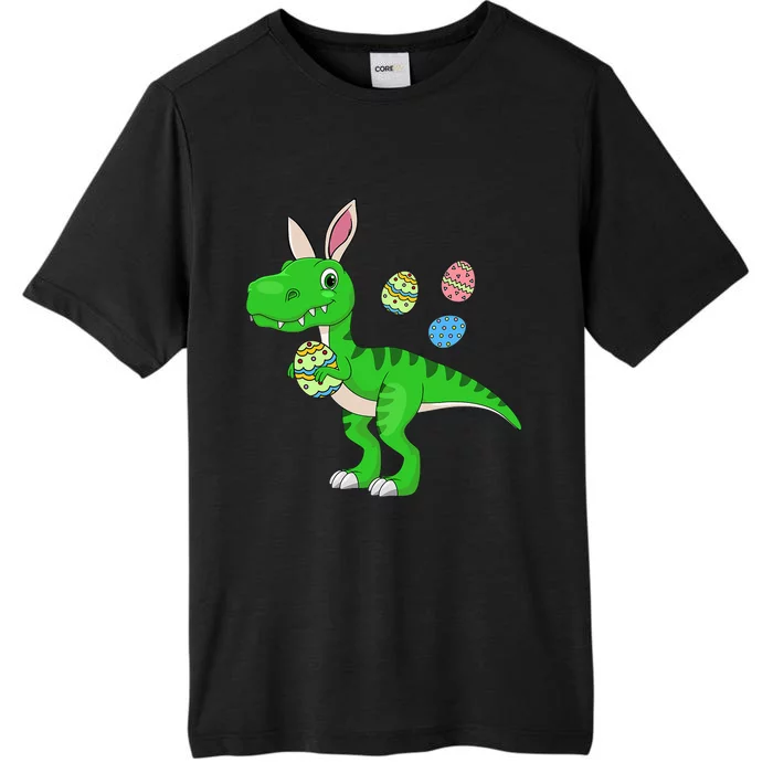 Dinosaur Easter Bunny hunting Basket Stuffers ChromaSoft Performance T-Shirt