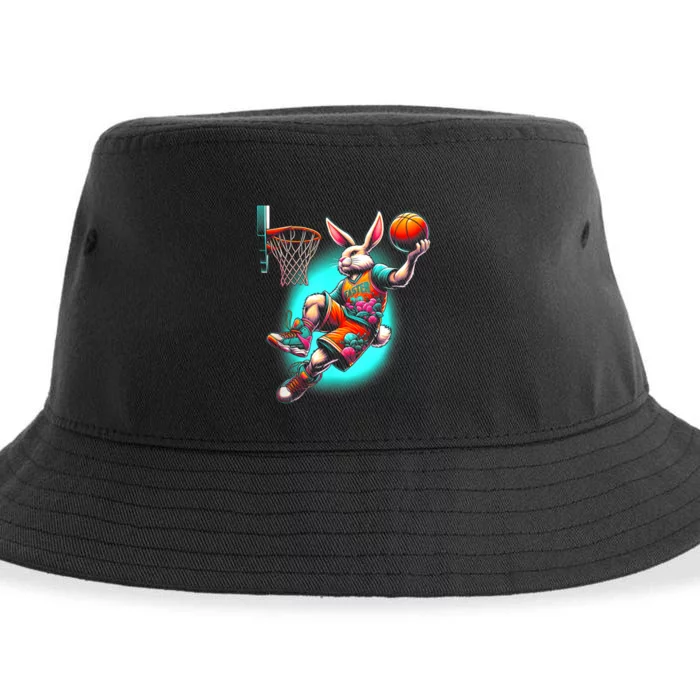 Dunk Easter Bunny Basketball Sustainable Bucket Hat