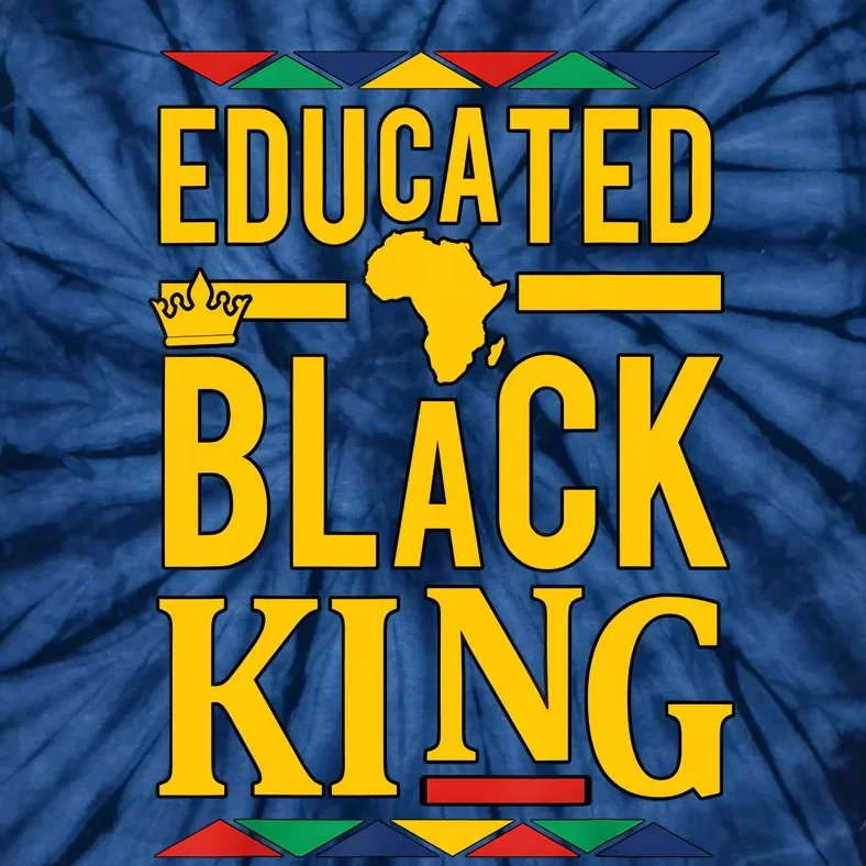 Dashiki Educated Black KING African DNA Pride Tie-Dye T-Shirt