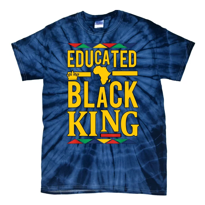 Dashiki Educated Black KING African DNA Pride Tie-Dye T-Shirt