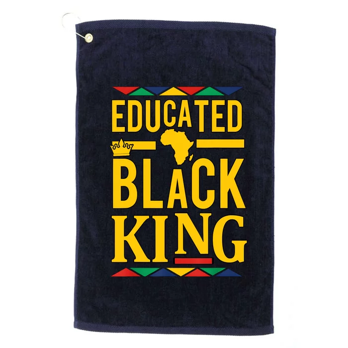 Dashiki Educated Black KING African DNA Pride Platinum Collection Golf Towel