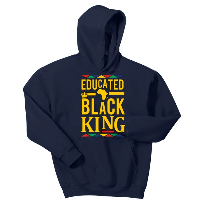 Dashiki Educated Black KING African DNA Pride Kids Hoodie