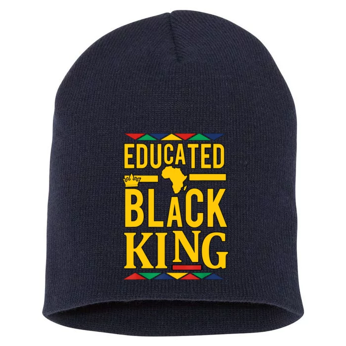 Dashiki Educated Black KING African DNA Pride Short Acrylic Beanie