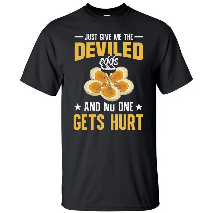 Deviled Eggs Container With Lid Holder Food Deviled Eggs Tall T-Shirt