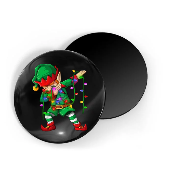 Dabbing Elf Costume Christmas Squad Boy Xmas Magnet