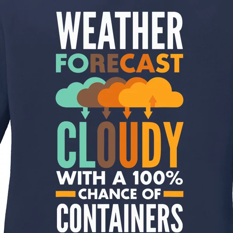 DevOps Engineer Cloud Computing Weather Forecast Ladies Long Sleeve Shirt