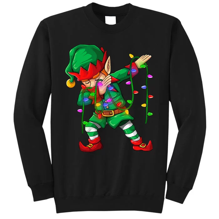 Dabbing Elf Costume Christmas Squad Sweatshirt