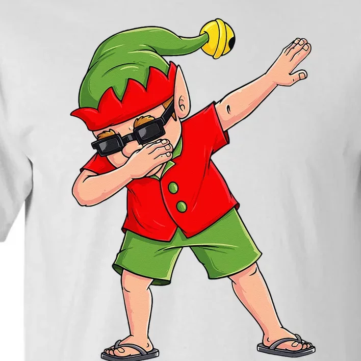 Dabbing Elf Christmas In July Summer Xmas Dab Tall T-Shirt