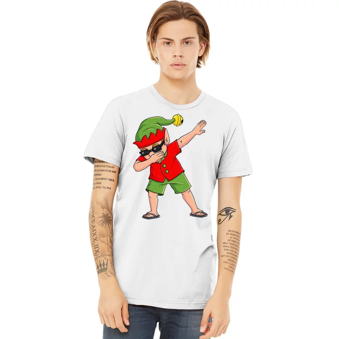 Dabbing Elf Christmas In July Summer Xmas Dab Premium T-Shirt