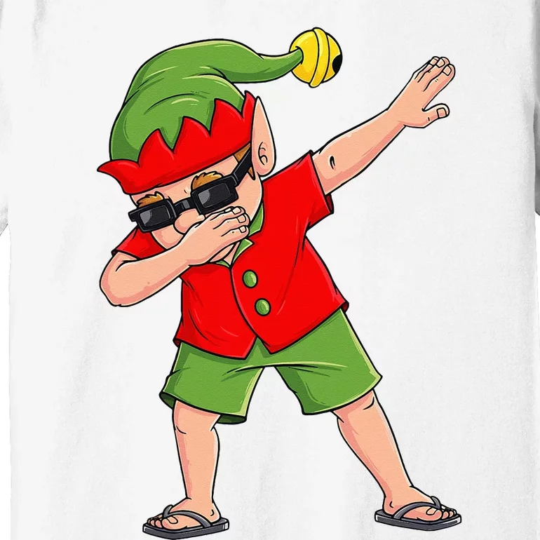 Dabbing Elf Christmas In July Summer Xmas Dab Premium T-Shirt