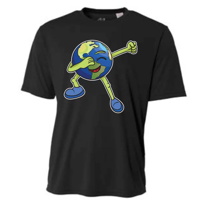 Dabbing Earth Cool Gift Save Our Planet Awareness Day Gift Cooling Performance Crew T-Shirt