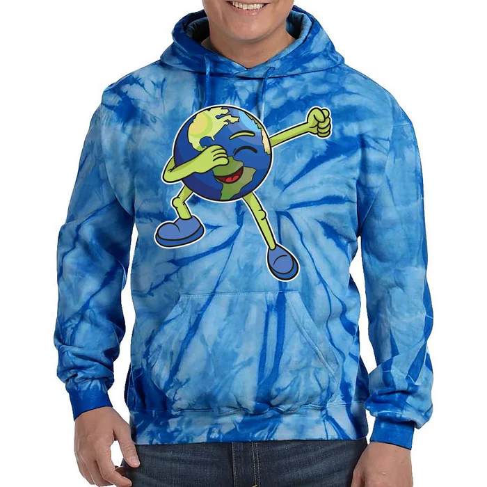 Dabbing Earth Cool Gift Save Our Planet Awareness Day Gift Tie Dye Hoodie