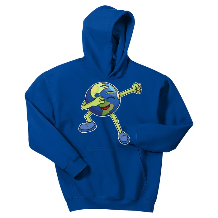 Dabbing Earth Cool Gift Save Our Planet Awareness Day Gift Kids Hoodie