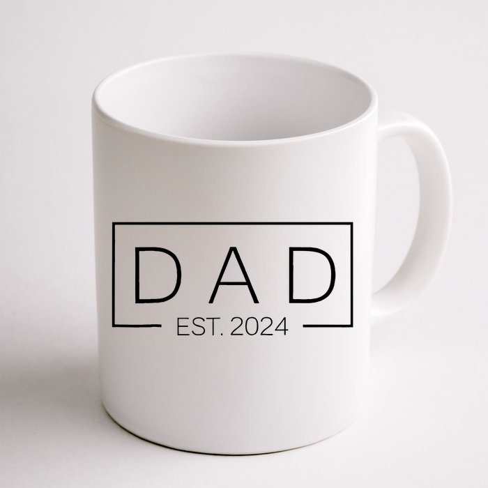 Dad Est Custom Year New Father Personalize Year Front & Back Coffee Mug